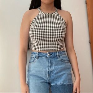 Forever 21 Gingham Halter Top